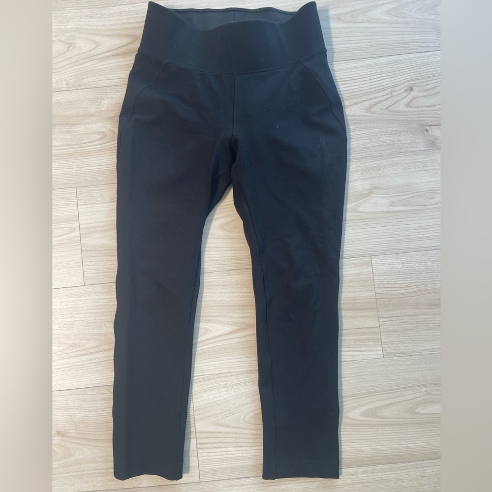 BRASS: Ponte pant in black